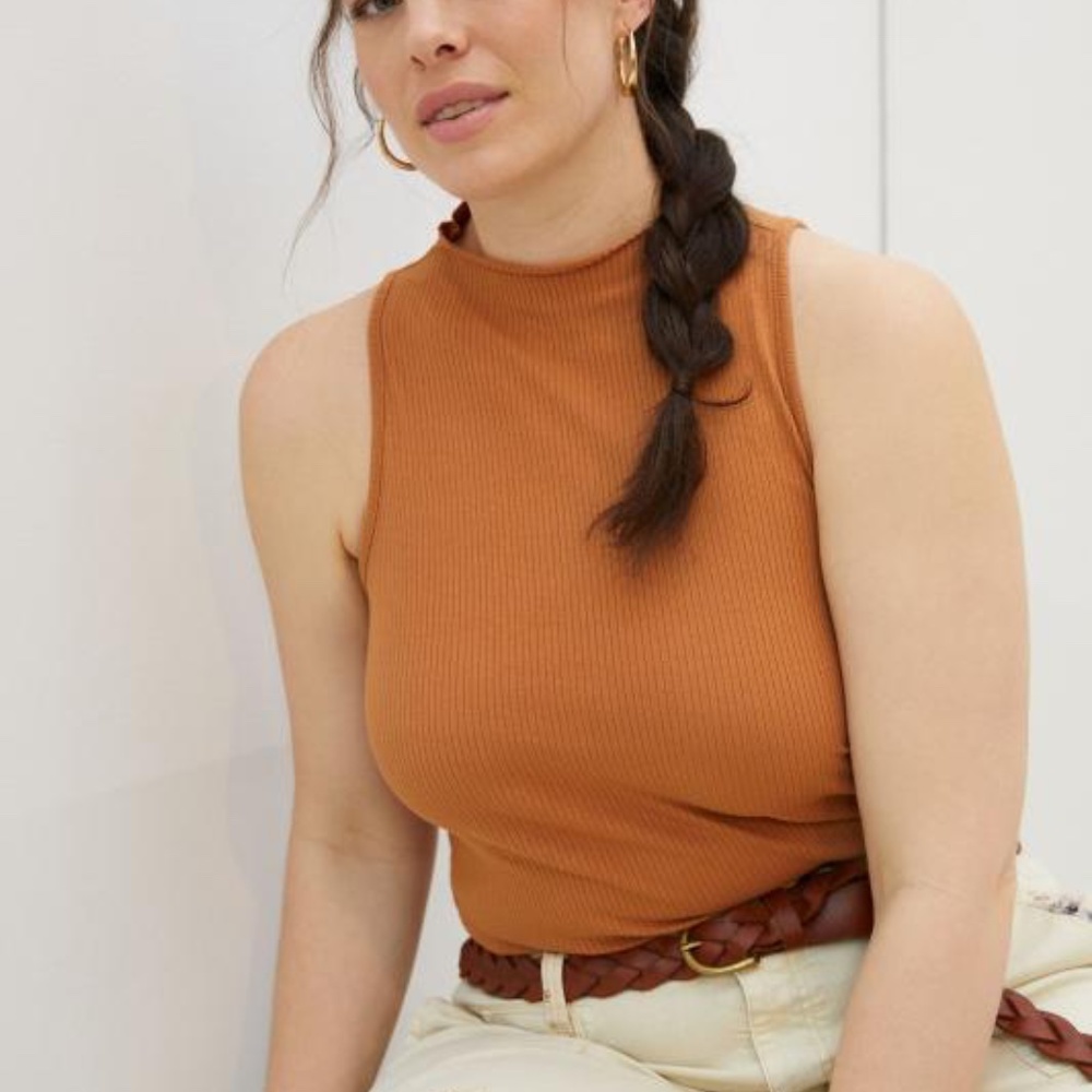 Anthropologie Maeve mock neck top XL